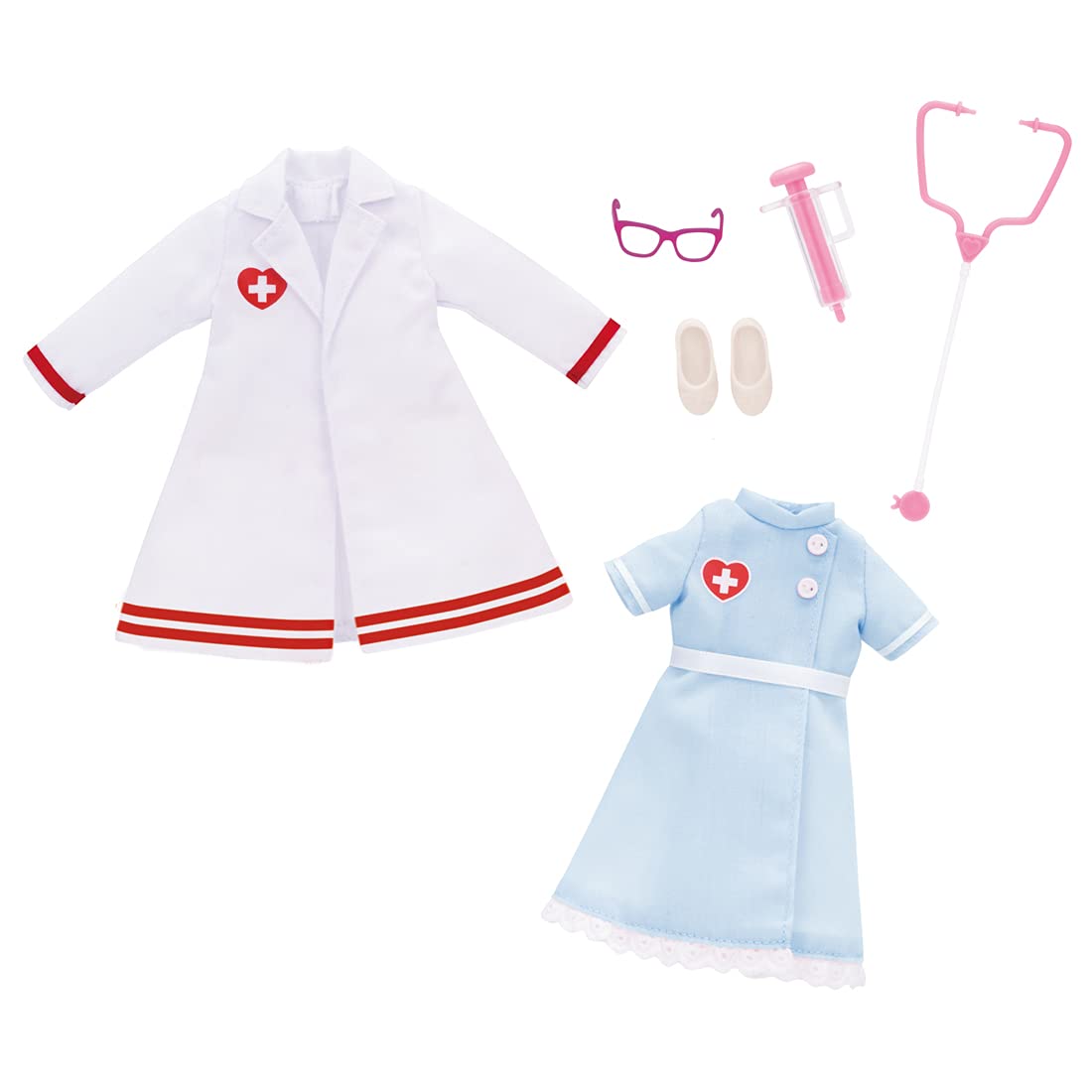 TAKARA TOMY Licca Doll Doctor & Nurse Dress Set- Japan Figure Store - #1 Bring To You The Best Japanese Goods