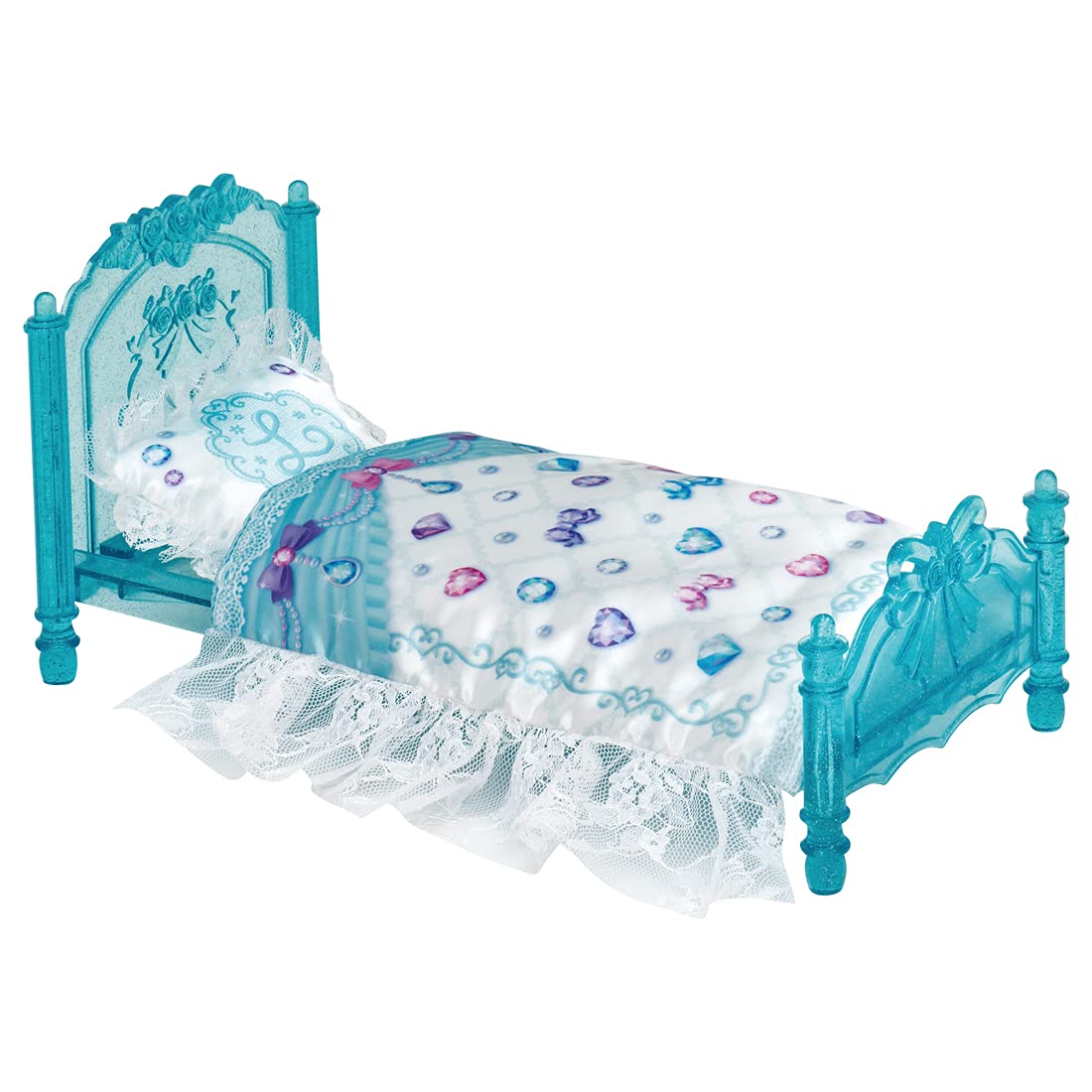 TAKARA TOMY Lf-07 Licca Doll Dreaming Princess Crystal Bed Set- Japan Figure Store - #1 Bring To You The Best Japanese Goods