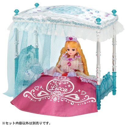 TAKARA TOMY Lf-07 Licca Doll Dreaming Princess Crystal Bed Set- Japan Figure Store - #1 Bring To You The Best Japanese Goods