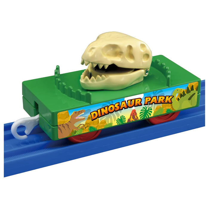 Takara Tomy Pla-Rail Thomas The Tank Engine Dinosaur Bone Carrier Freight Car Thomas Special Set- Japan Figure Store - #1 Bring To You The Best Japanese Goods