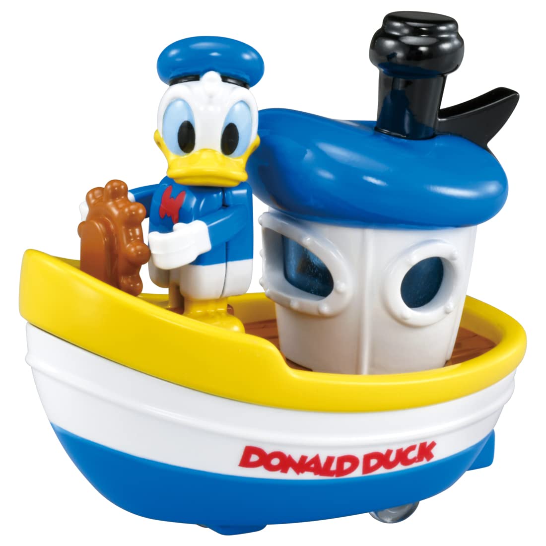 TAKARA TOMY Dream Tomica Ride On Disney Donald Duck & Steamboat- Japan Figure Store - #1 Bring To You The Best Japanese Goods