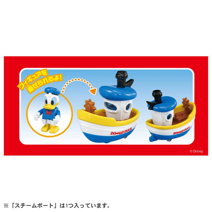 TAKARA TOMY Dream Tomica Ride On Disney Donald Duck & Steamboat- Japan Figure Store - #1 Bring To You The Best Japanese Goods