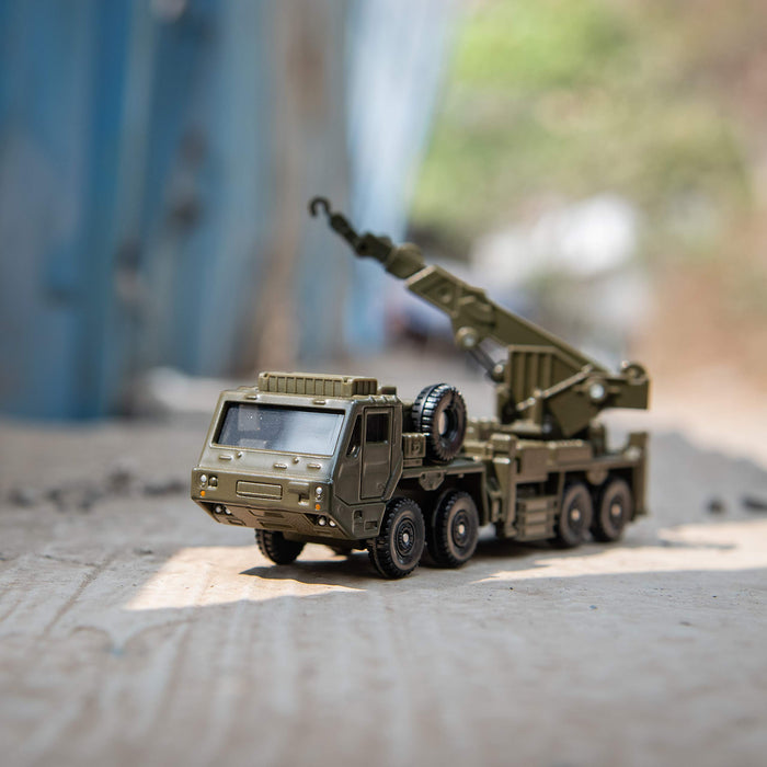 Takara Tomy Tomica Long Series 141 Jgsdf Heavy Wheel Recovery Vehicle Military Model- Japan Figure Store - #1 Bring To You The Best Japanese Goods