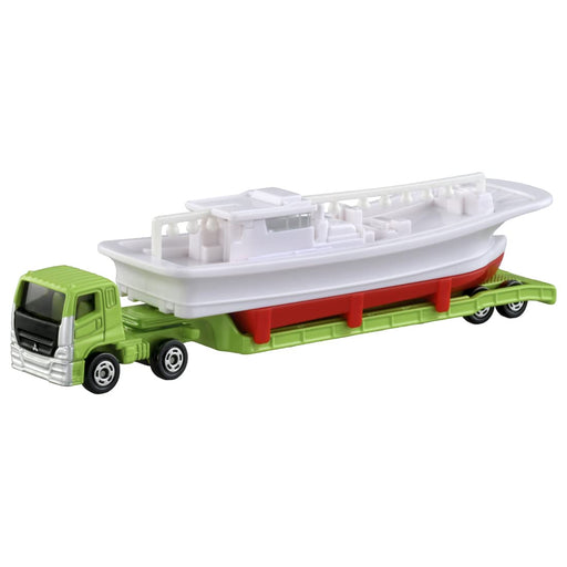 TAKARA TOMY Tomica Long Type Mitsubishi Fuso Super Great Fishing Boat Transfer Truck- Japan Figure Store - #1 Bring To You The Best Japanese Goods