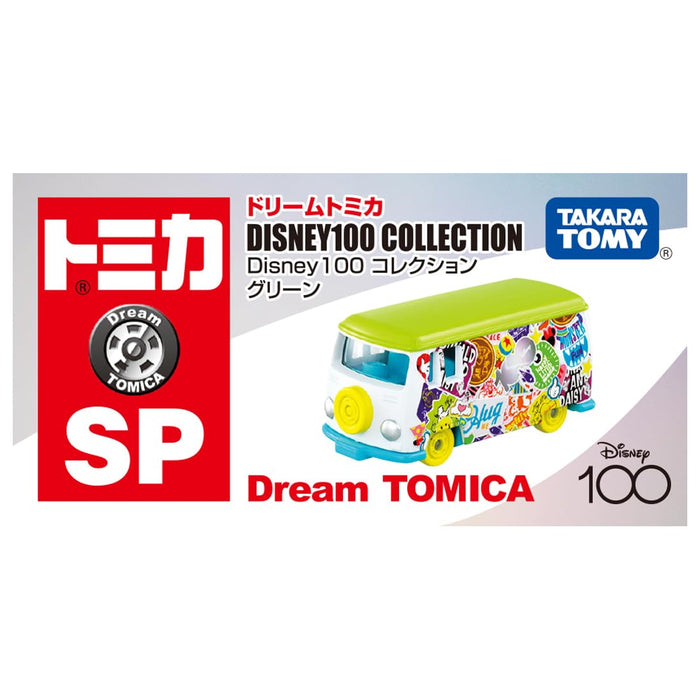 Takara Tomy Tomica Dream Disney100 Green Mini Car Toy for Ages 3+- Japan Figure Store - #1 Bring To You The Best Japanese Goods