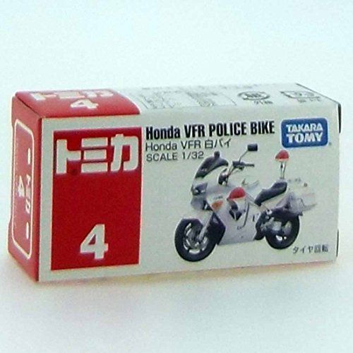 Takara Tomy Tomica No.4 1/32 Scale Honda Vfr Police Bike Box- Japan Figure Store - #1 Bring To You The Best Japanese Goods