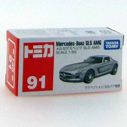 Takara Tomy Tomica No.91 1/65 Scale Mercedes-benz Sls Amg Box- Japan Figure Store - #1 Bring To You The Best Japanese Goods