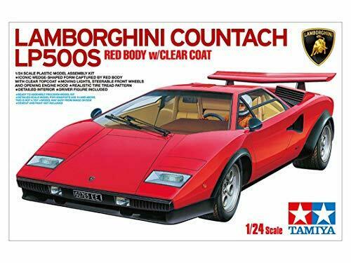 Tamiya 1/24 Lamborghini Countach Lp500s Clear Coat Red Body Model Kit- Japan Figure Store - #1 Bring To You The Best Japanese Goods