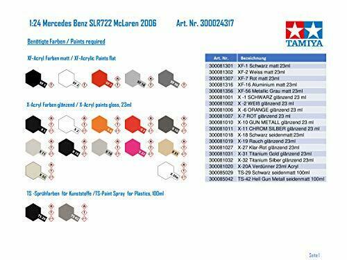 Tamiya 1/24 Mercedes-benz Slr Mclaren 722 Edition Plastic Model Kit- Japan Figure Store - #1 Bring To You The Best Japanese Goods