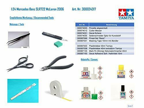 Tamiya 1/24 Mercedes-benz Slr Mclaren 722 Edition Plastic Model Kit- Japan Figure Store - #1 Bring To You The Best Japanese Goods