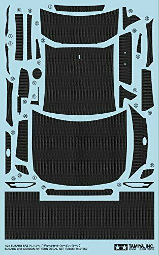 Tamiya 1/24 Subaru Brz Dress Up Decal Set Carbon Pattern Accessory - Japan Figure