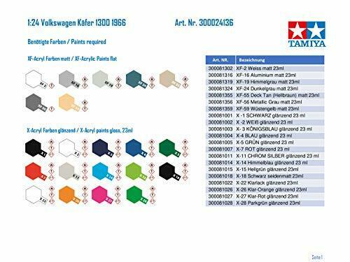 Tamiya 1/24 Volkswagen 1300 Beetle 1966 Plastic Model Kit- Japan Figure Store - #1 Bring To You The Best Japanese Goods