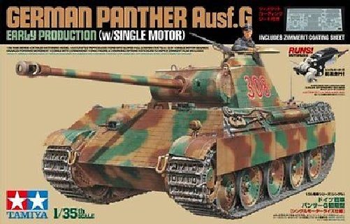 Tamiya 1/35 German Panther Ausf.g Early Production W/single Motor Model Kit- Japan Figure Store - #1 Bring To You The Best Japanese Goods
