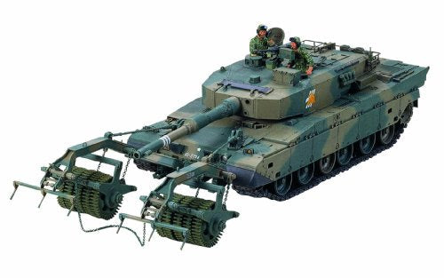 Tamiya 1/35 J.g.s.d.f. Type 90 Tank W/mine Roller Model Kit - Japan Figure