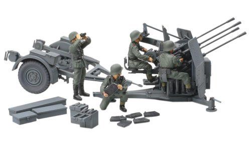 Tamiya 1/48 German Flakvierling 38 Model Kit - Japan Figure