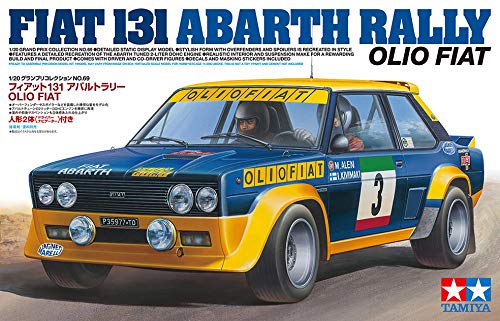 Tamiya 1/20 Fiat 131 Abarth Rally Olio Fiat Japanese Plastic Cars Model Kit- Japan Figure Store - #1 Bring To You The Best Japanese Goods