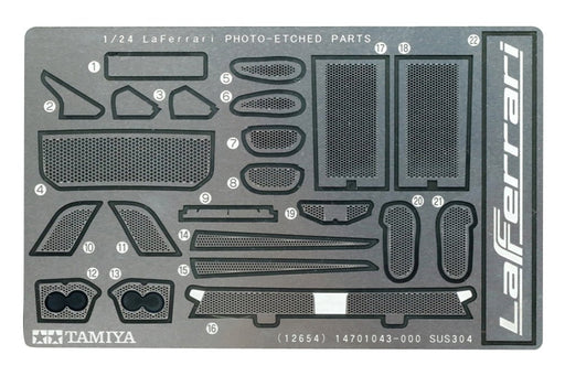 Tamiya 1/24 Detail Up Parts Series No.54 La Ferrari Etching Parts Set Plastic Model Parts- Japan Figure Store - #1 Bring To You The Best Japanese Goods
