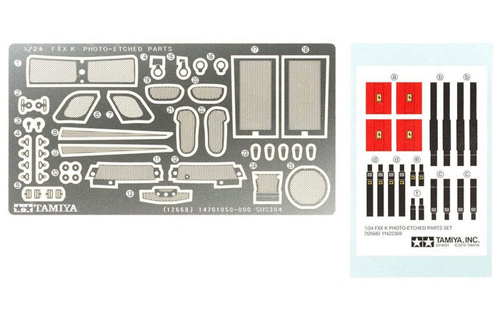 TAMIYA 12668 Fxx K Photo-Etched Parts Set 1/24 Scale- Japan Figure Store - #1 Bring To You The Best Japanese Goods