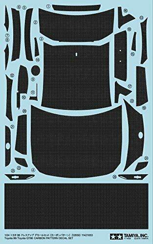 Tamiya 1/24 Toyota 86 Dress Up Decal Set Carbon Pattern Accessory- Japan Figure Store - #1 Bring To You The Best Japanese Goods