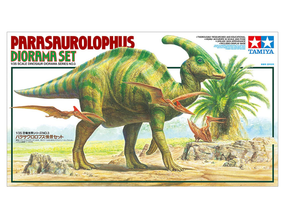 Tamiya 1/35 Dinosaur World Series No.3 Parasaurolophus Scene Set Plastic Model 60103 Japan- Japan Figure Store - #1 Bring To You The Best Japanese Goods