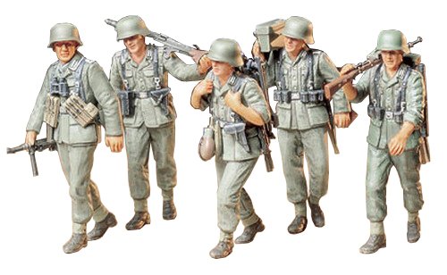Tamiya 1/35 German Machine Gun Crew On Maneuver Model Kit- Japan Figure Store - #1 Bring To You The Best Japanese Goods