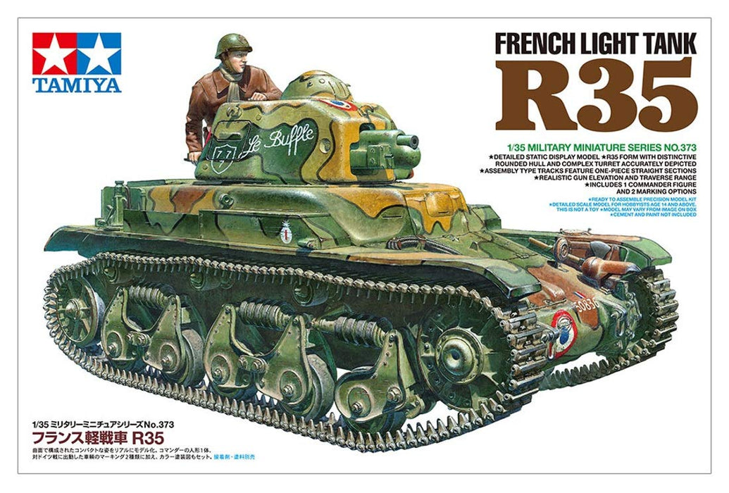 TAMIYA 35373 French Light Tank R35 1/35 Scale Kit- Japan Figure Store - #1 Bring To You The Best Japanese Goods