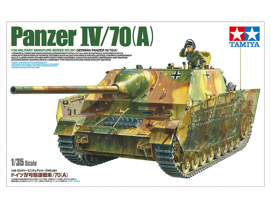 Tamiya 1/35 German Tank Destroyer Iv/70(A) Plastic Model - Japan 35381- Japan Figure Store - #1 Bring To You The Best Japanese Goods