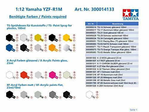 Tamiya 14133 1/12 Yamaha Yzf-r1m 2018 Spec- Japan Figure Store - #1 Bring To You The Best Japanese Goods