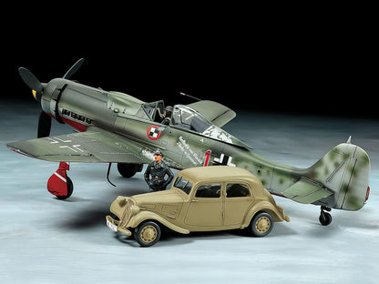 Tamiya 1/48 Fw190 D-9 Jv44 & Citroen 11Cv Staff Car Plastic Model 25213 Japan- Japan Figure Store - #1 Bring To You The Best Japanese Goods