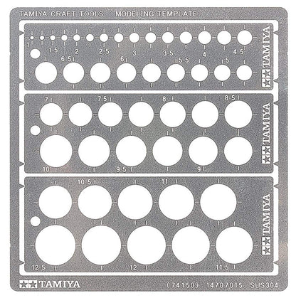 Tamiya Craft Tool Series No.150 Modeling Plate (Circle 1-12.5Mm) Plastic Model Tool 74150- Japan Figure Store - #1 Bring To You The Best Japanese Goods