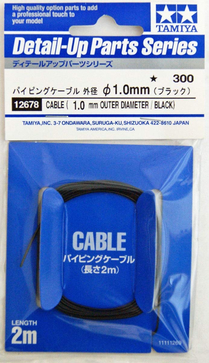 TAMIYA 12678 Cable Outer Dia 1.0Mm / Black- Japan Figure Store - #1 Bring To You The Best Japanese Goods