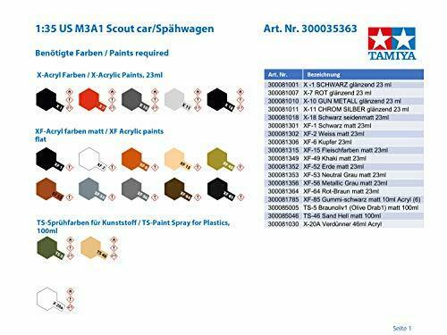 Tamiya M3a1 Scout Car Plastic Model Kit- Japan Figure Store - #1 Bring To You The Best Japanese Goods