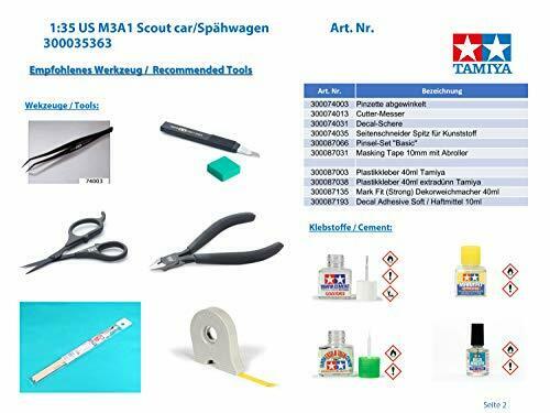 Tamiya M3a1 Scout Car Plastic Model Kit- Japan Figure Store - #1 Bring To You The Best Japanese Goods