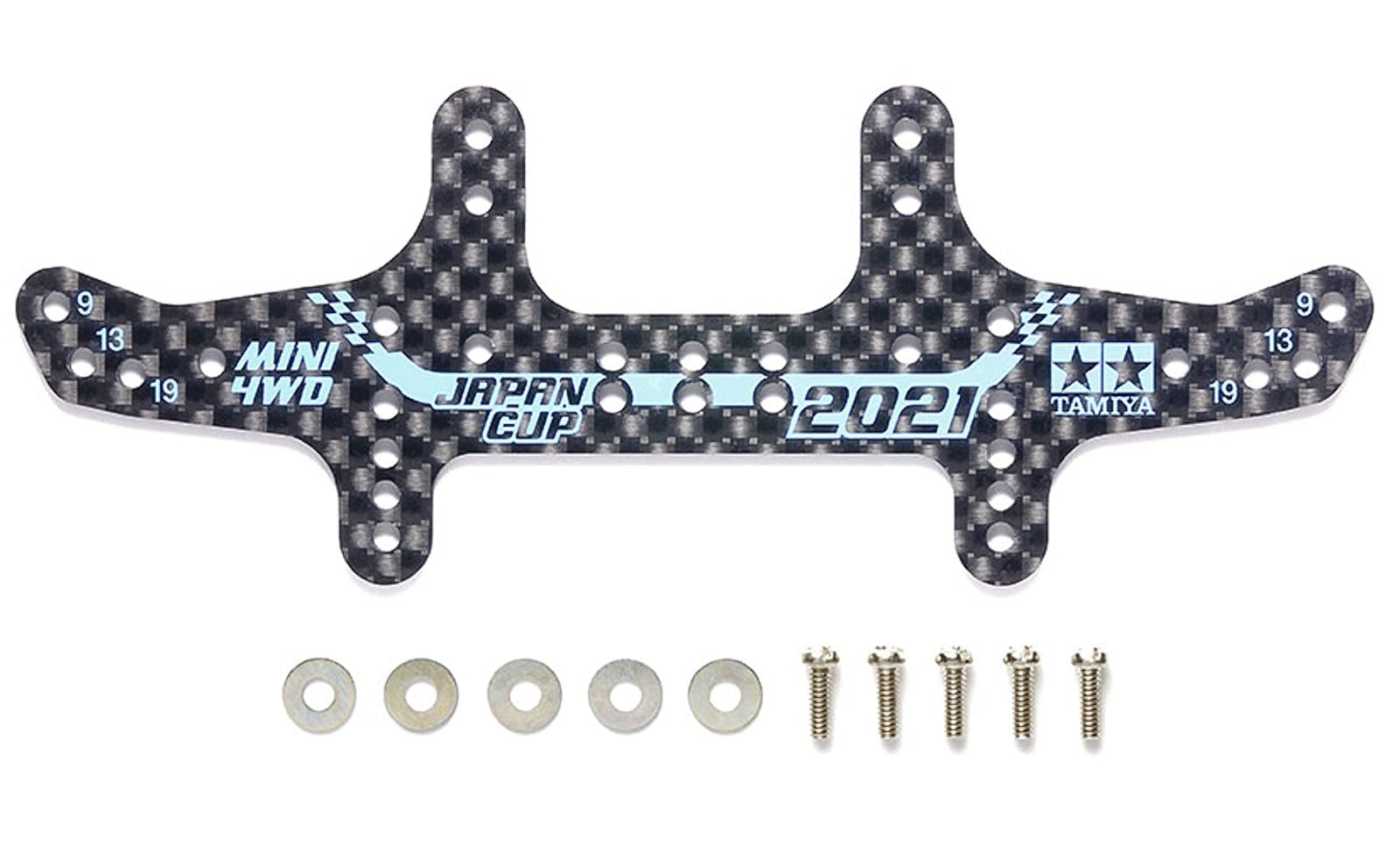 TAMIYA Mini 4Wd Hg Carbon Rear Multi Roller Setting Stay 1.5Mm J-Cup 2021- Japan Figure Store - #1 Bring To You The Best Japanese Goods