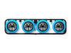 TAMIYA 95254 Mini 4Wd Hard Arched Tires Blue W/Carbon Rein Lg Dia Wheels- Japan Figure Store - #1 Bring To You The Best Japanese Goods