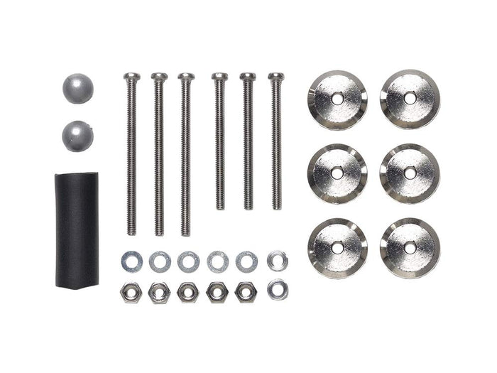 TAMIYA Mini 4Wd Adjustable Mass Dampers 2.5G Weight X6/ Silver- Japan Figure Store - #1 Bring To You The Best Japanese Goods