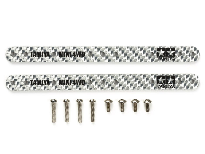 TAMIYA 95307 Mini 4Wd Hg Carbon Reinforcing Plate Set 1.5Mm/Silver- Japan Figure Store - #1 Bring To You The Best Japanese Goods