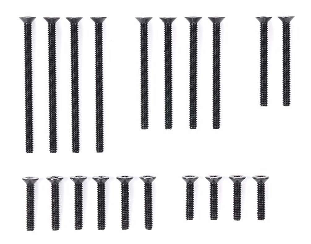 TAMIYA Mini 4Wd 95415 Stainless Steel Countersunk Screw Set Black 10/12/20/25/30Mm- Japan Figure Store - #1 Bring To You The Best Japanese Goods