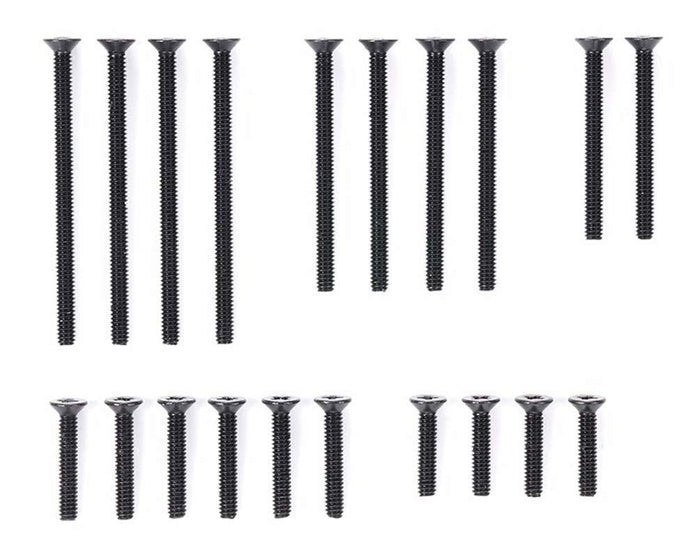 TAMIYA Mini 4Wd 95415 Stainless Steel Countersunk Screw Set Black 10/12/20/25/30Mm- Japan Figure Store - #1 Bring To You The Best Japanese Goods