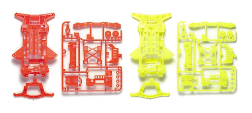 TAMIYA 95479 Mini 4Wd Super Xx Fluorescent-Color Chassis Set Orange/Yellow- Japan Figure Store - #1 Bring To You The Best Japanese Goods