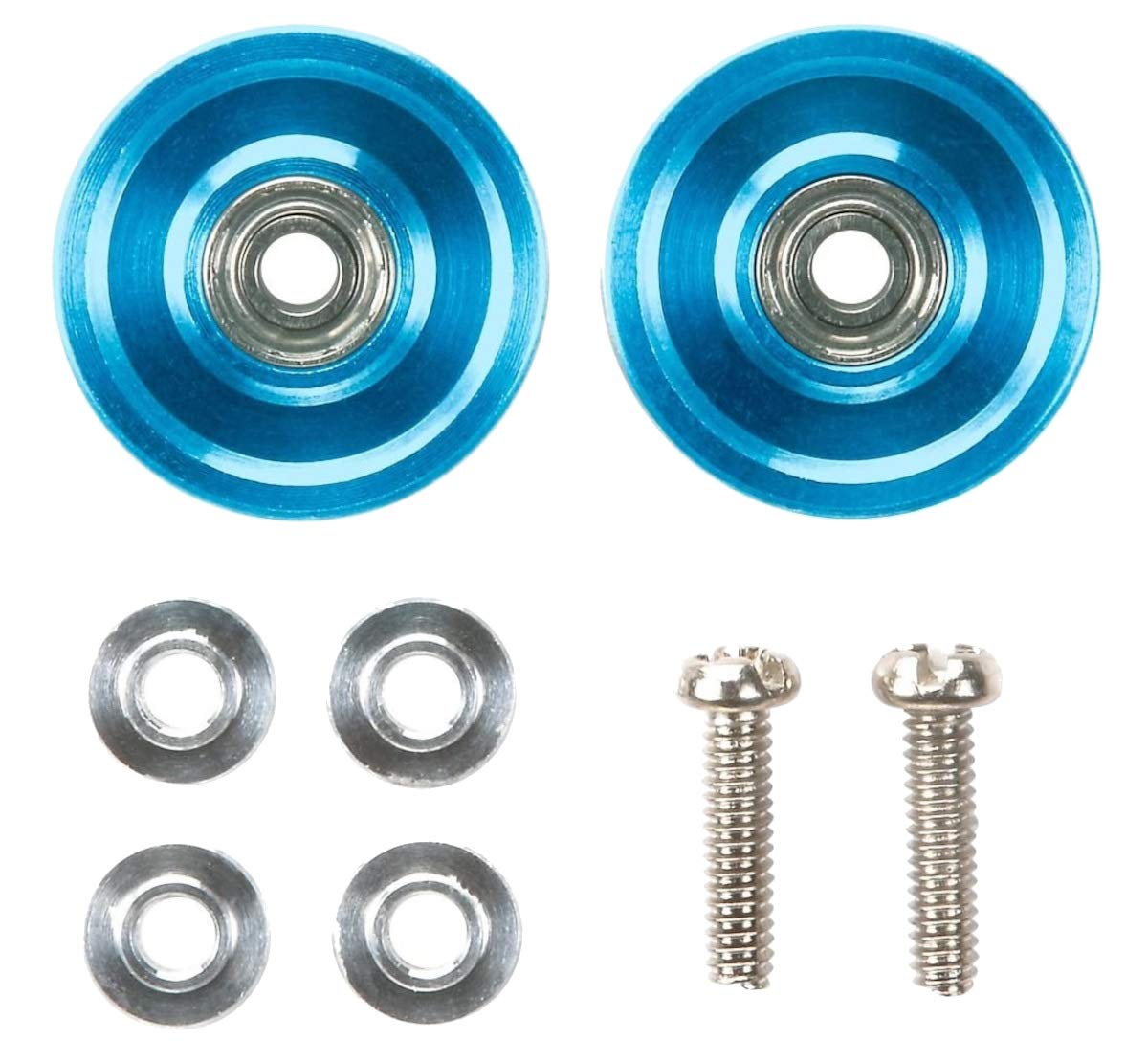 TAMIYA Mini 4Wd 13Mm Aluminum Ball-Race Rollers Ringless/ Blue- Japan Figure Store - #1 Bring To You The Best Japanese Goods