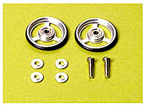 TAMIYA 15161 Mini 4Wd 17Mm Alumimum Ball-Race Rollers 3-Spoke Type- Japan Figure Store - #1 Bring To You The Best Japanese Goods