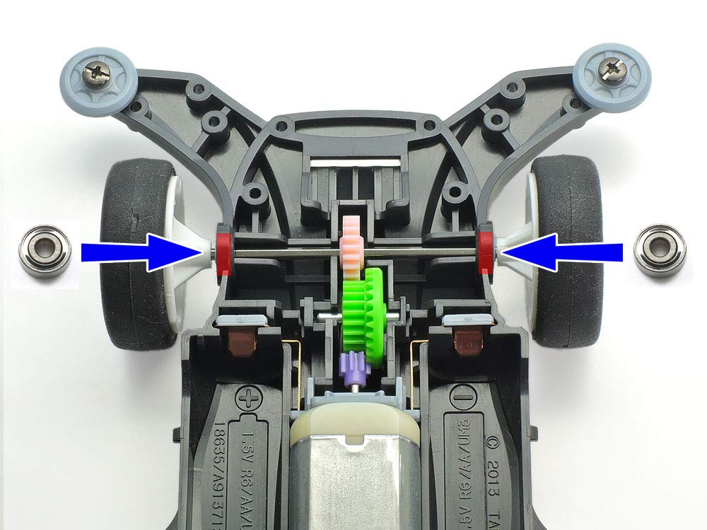 TAMIYA 15519 Mini 4Wd Gp.519 Hg Round Hole Ball Bearings 4 Pcs.- Japan Figure Store - #1 Bring To You The Best Japanese Goods
