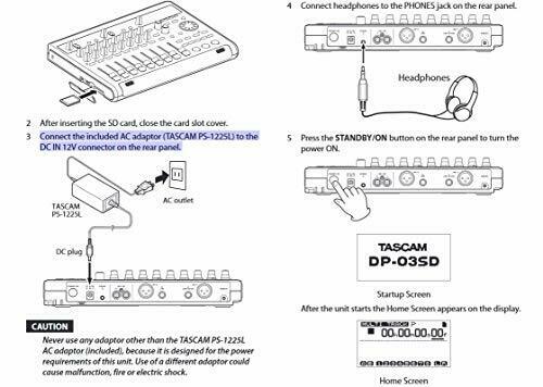 Tascam Dp-03sd 8-track Digital Portastudio Multi-track Audio Recorder- Japan Figure Store - #1 Bring To You The Best Japanese Goods