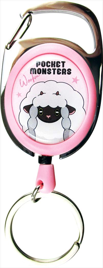 T'S FACTORY Pokemon Character Reel Keychain Wooloo- Japan Figure Store - #1 Bring To You The Best Japanese Goods