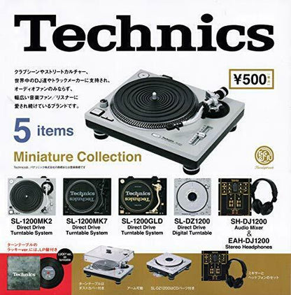 Technics Miniature Collection Dj Mixer Turntable Figure All 5pcs Set- Japan Figure Store - #1 Bring To You The Best Japanese Goods