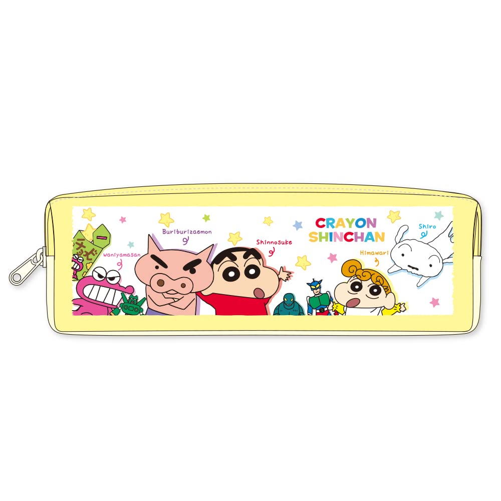 TS Factory Crayon Shin-Chan W Zipper Slim Pen Pouch Toys And Everyone H6 X W20 X D5Cm Ks-5543006Om- Japan Figure Store - #1 Bring To You The Best Japanese Goods