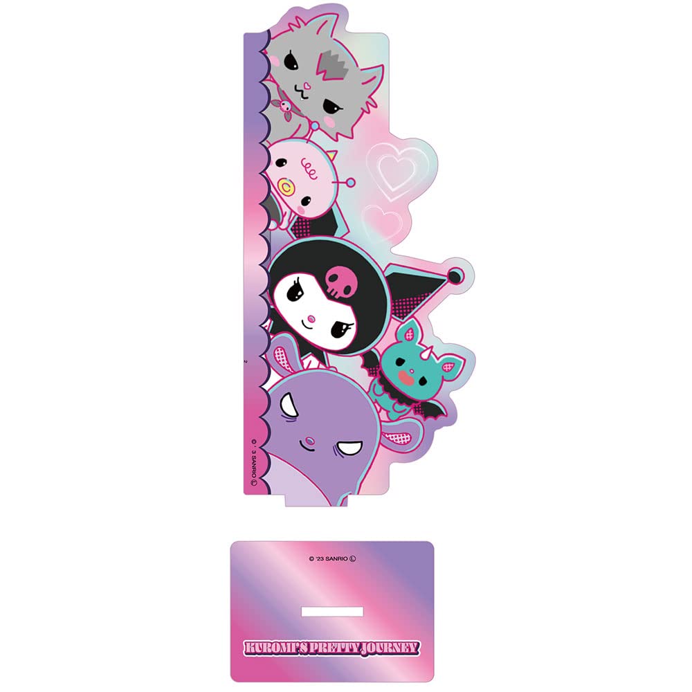 T&S Factory Kuromi&S Pretty Journey Acrylic Memo Board Japan H16.1Xw7.4Xd0.3Cm Sr-5541662Na- Japan Figure Store - #1 Bring To You The Best Japanese Goods