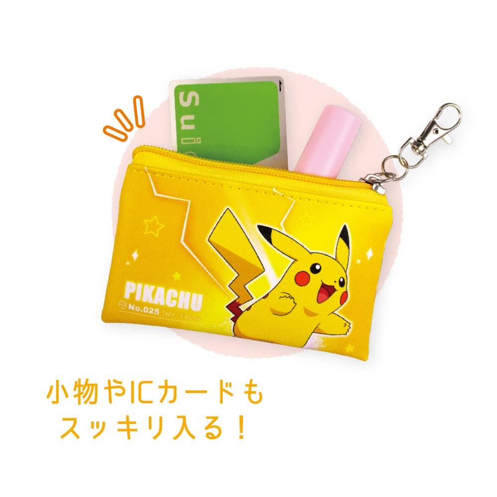 TS Factory Pokemon Flat Mini Pouch Starlight Pikachu H7.5 X W12.5Cm Pm-5533899Pc- Japan Figure Store - #1 Bring To You The Best Japanese Goods