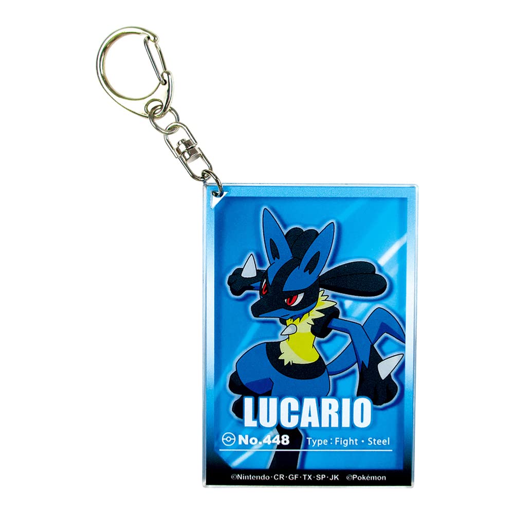 TS Factory Pokemon Layer Acrylic Keychain Starlight Lucario H7.5 X W5.2 X D0.3Cm Pm-5541326Lu- Japan Figure Store - #1 Bring To You The Best Japanese Goods